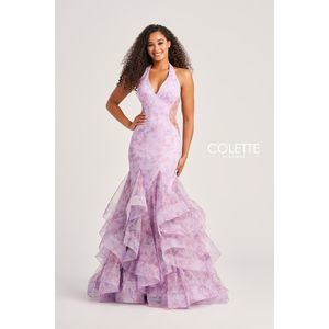 Purple Colette By Mon Cheri Size 4 Mermaid dress